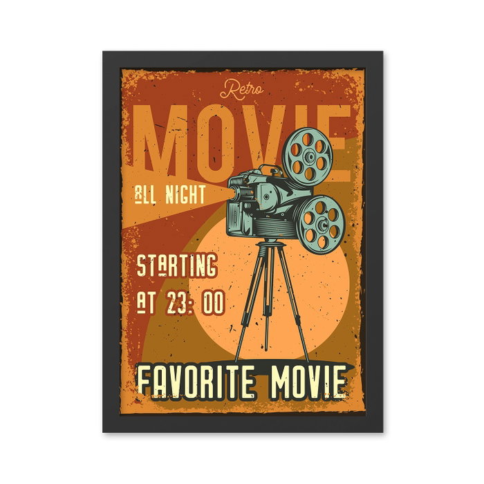 Wallity Cuadro decorativo Favorite Movie (55 x 75 cm)